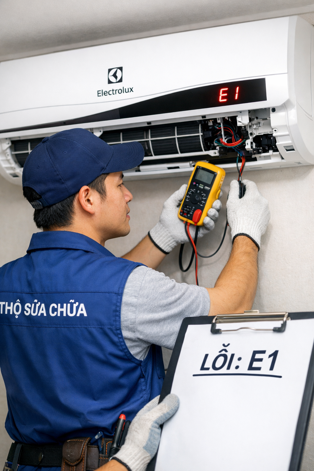 Sửa điều hòa Electrolox lỗi e1